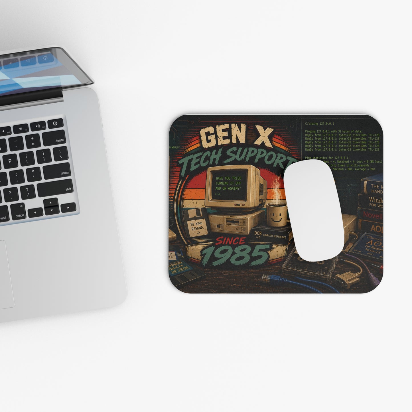 Gen X Tech Support Since 1985™ Retro Mouse Pad