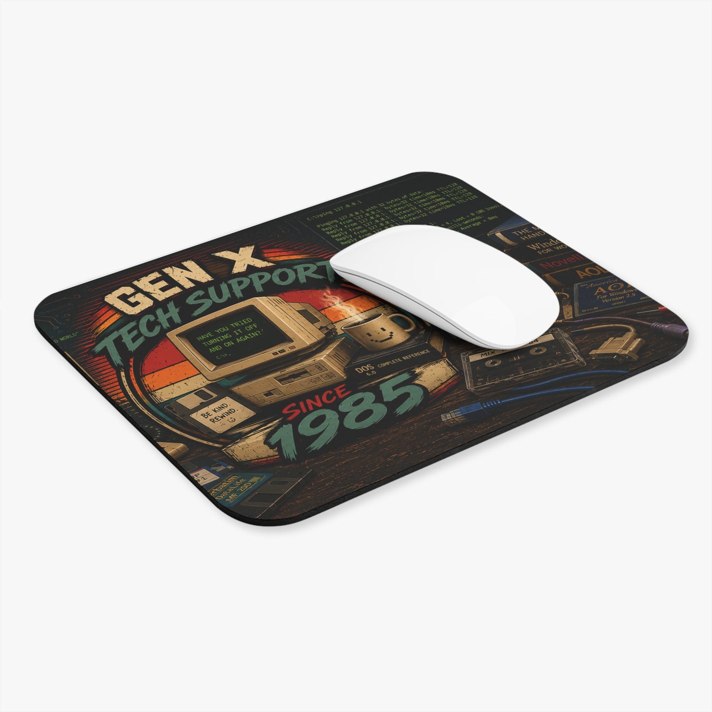 Gen X Tech Support Since 1985™ Retro Mouse Pad