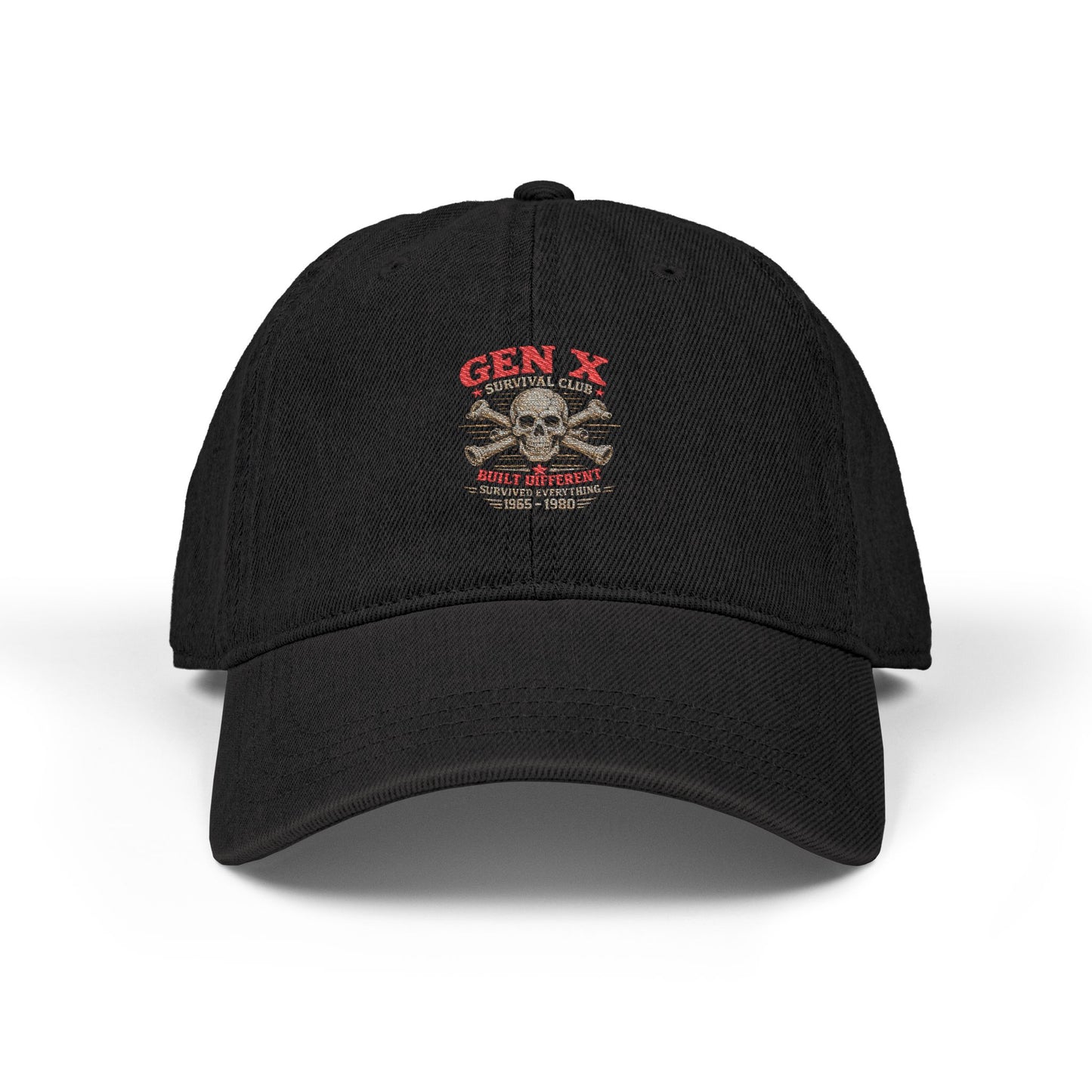 Built Different Gen X Survival Club™ Distressed Denim Cap