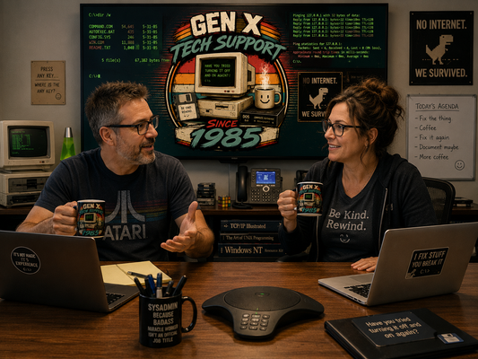 Gen X Tech Support Since 1985™ 15oz Coffee Mug | Funny IT Guy Gift | Retro Computer Mug