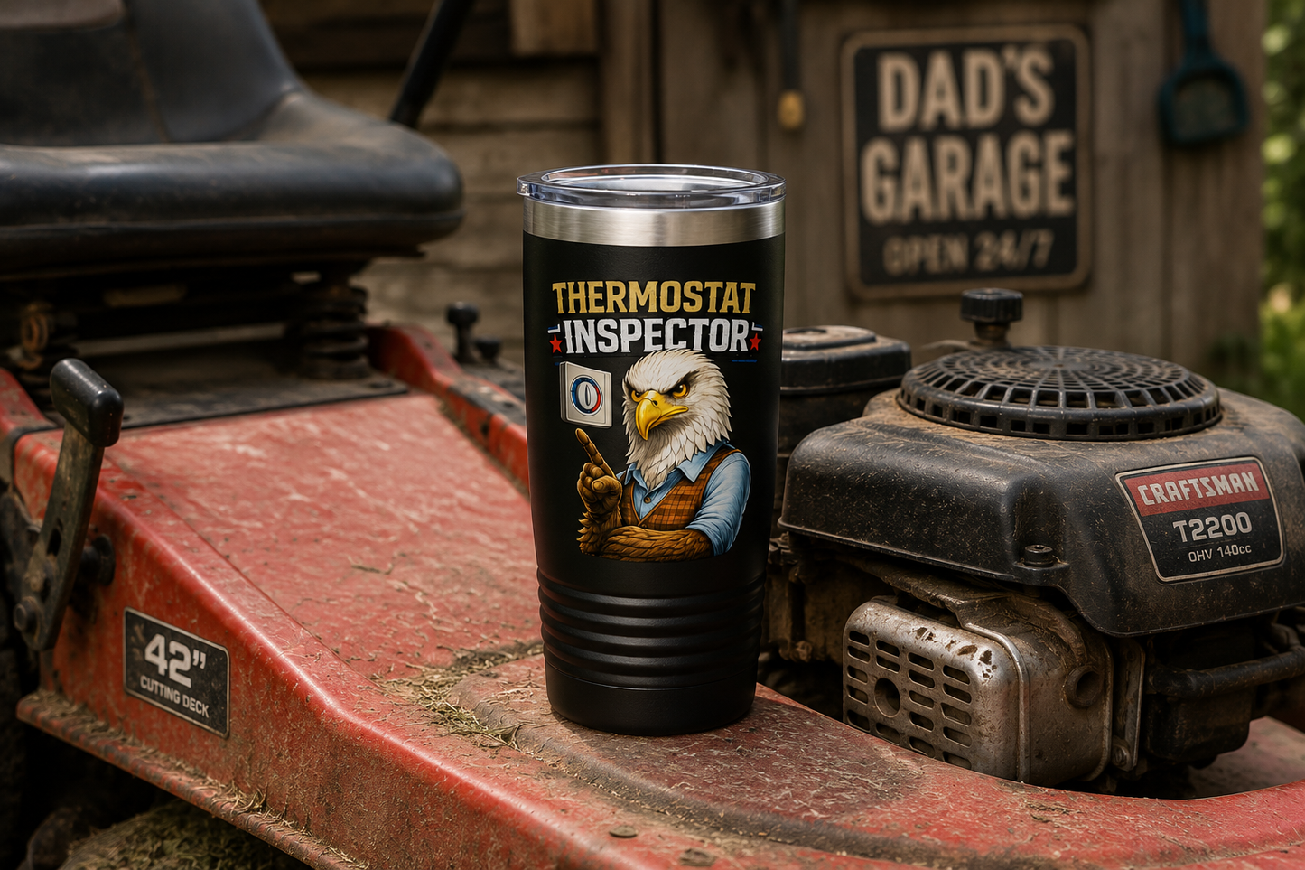 Thermostat Inspector™ Funny Dad Tumbler